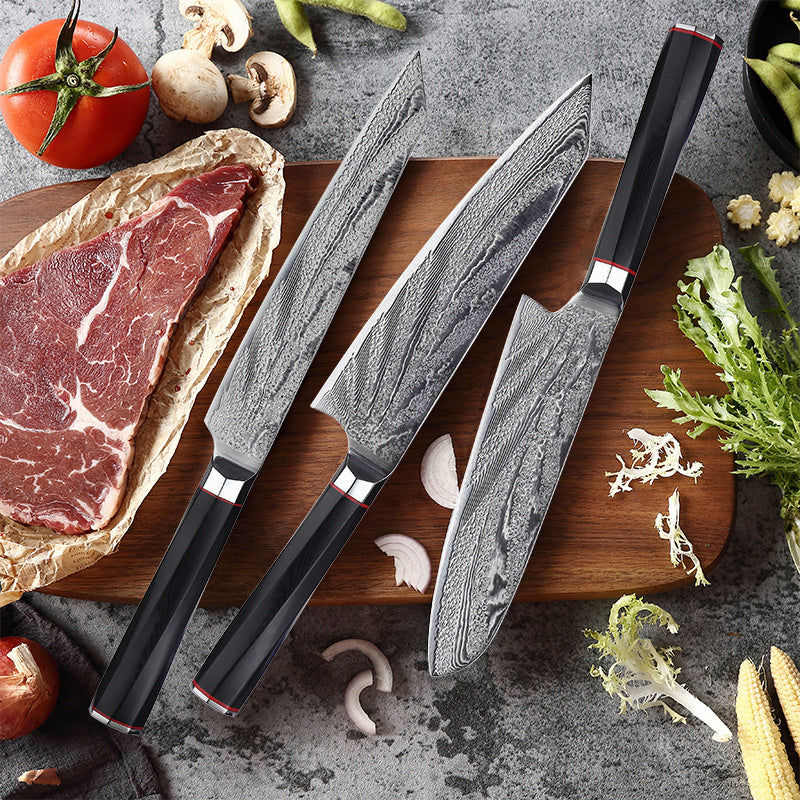 Damascus Steel Knife Kitchen Knife Set Knife