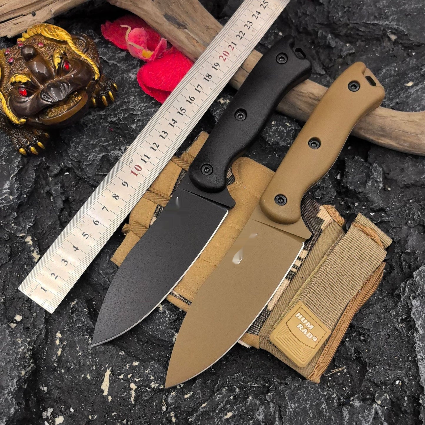 Caba Series BK18-BK19 Wilderness Survival K Sheath Straight Knife Field Knife Camping Fishing Sharp Fruit Knife