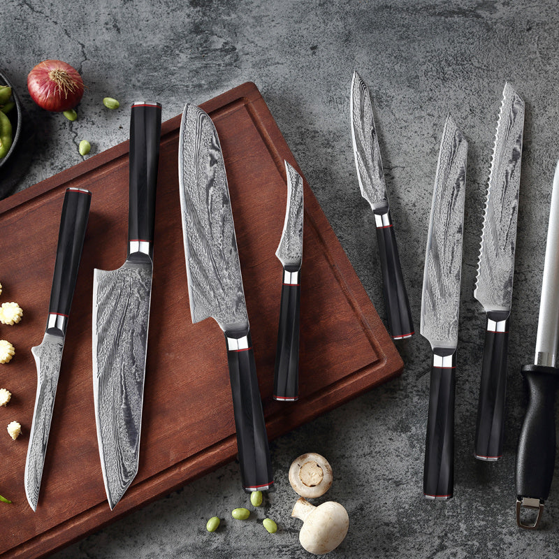 Damascus Steel Knife Kitchen Knife Set Knife